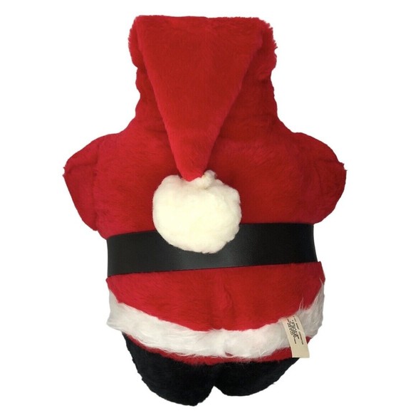 Vintage Santa Plush Christmas Doll Rennoc 1982 Stuffed Figure Gnome Rubber Face - Picture 5 of 8
